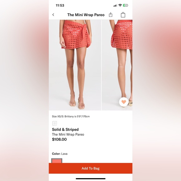 Solid & Striped - The Mini Wrap Pareo in chartreuse - Picture 5 of 7